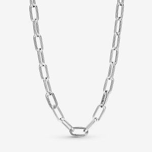 Pandora ME Medium-Link Chain Necklace Argento | 05WKLITBH