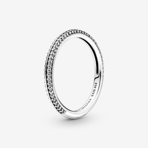 Pandora ME Pave Ring Argento | 19FJGMCIQ