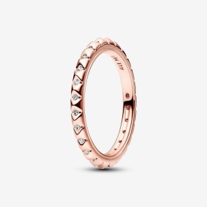 Pandora ME Pyramids Ring Rosa Oro | 84OSXHYNP