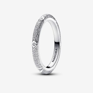 Pandora ME Texture & Stones Ring Argento | 49HRKCGIJ