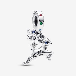 Pandora Magical Christmas Reindeer Dangle Charm Argento | 24HGTRWCA