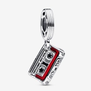Pandora Marvel Guardians of the Galaxy Cassette Tape Dangle Charm Argento | 41CEPBGLV