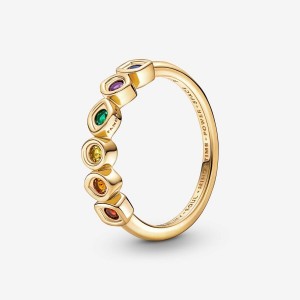 Pandora Marvel The Avengers Infinity Stones Ring Oro | 93KQZLGTX