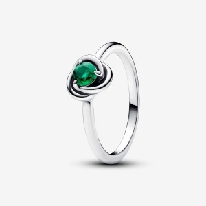 Pandora May Royal Green Eternity Circle Ring Argento | 84WGUBVTQ