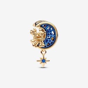 Pandora Mickey Mouse Crescent Moon Charm Oro | 28EGDFSQT