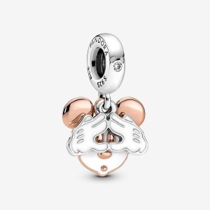 Pandora Mickey Mouse Double Dangle Charm Colorate | 94IXSTOKU
