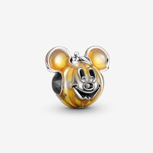 Pandora Mickey Mouse Pumpkin Charm Argento | 31SBQMGTK