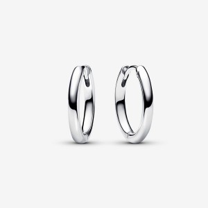 Pandora Moments 18 mm Charm Hoop Earrings Argento | 23FVXPILM