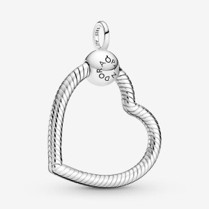 Pandora Moments Heart Charm Pendant Argento | 60GDZEKBU