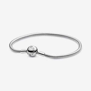 Pandora Moments Snake Chain Bracelet Argento | 61EIDUBMW