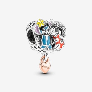 Pandora Ohana Lilo & Stitch Inspired Charm Colorate | 87YLURFHM