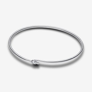 Pandora Open Bangle 0.25 carat tw Sterling Silver Argento | 86SHBWTKY