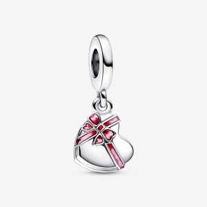 Pandora Openable Heart Chocolate Gift Box Dangle Charm Argento | 10FKRGBWE