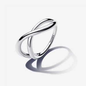 Pandora Organically Shaped Infinity Ring Argento | 92MPBRLSD
