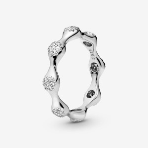 Pandora Pave Modern LovePods Ring - FINAL SALE Argento | 57QTKXLRH