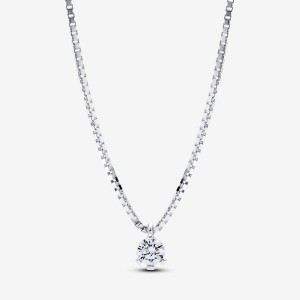 Pandora Pendant Necklace 0.25 carat tw Sterling Silver Argento | 96KMERWYX