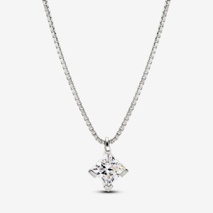 Pandora Pendant Necklace 1.00 carat tw 14k White Gold Bianche Oro | 73CJZEBXD