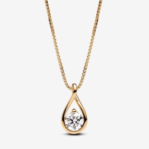 Pandora Pendant Necklace 1.00 carat tw 14k Gold Oro | 70XHRIJGY