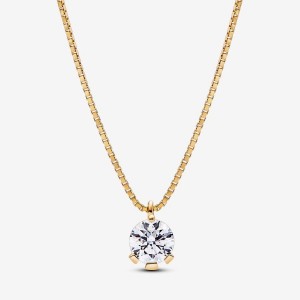 Pandora Pendant Necklace 1.00 carat tw 14k Gold Oro | 49TNWKGLB