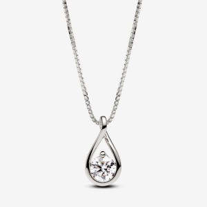 Pandora Pendant Necklace 1.00 carat tw 14k White Gold Bianche Oro | 20XBHYOIN
