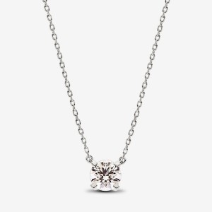 Pandora Pendant Necklace 1.00 carat tw 14k White Gold Bianche Oro | 32KCBPURG