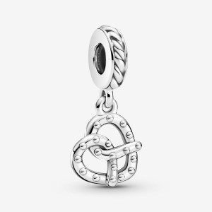 Pandora Pretzel Dangle Charm Argento | 85MJZYPWB