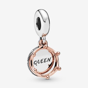 Pandora Queen & Regal Crown Dangle Charm Colorate | 29NBVQFGZ