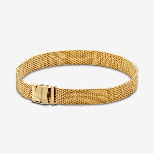 Pandora Reflexions Mesh Bracelet Oro | 83PJYKLIW