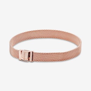 Pandora Reflexions Mesh Bracelet Rosa Oro | 70PSZAMUB