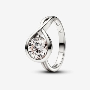 Pandora Ring 2.00 carat tw 14k White Gold Bianche Oro | 39ZDIOXFL