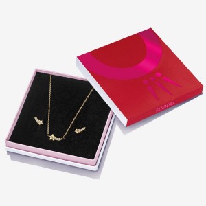 Pandora Shooting Star Pave Jewelry Gift Set Colorate | 70DXWPNGR