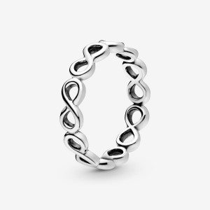Pandora Simple Infinity Band Ring Argento | 14YDLTPAO