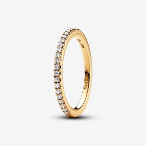 Pandora Sparkling Band Ring Oro | 35DQGYZVI