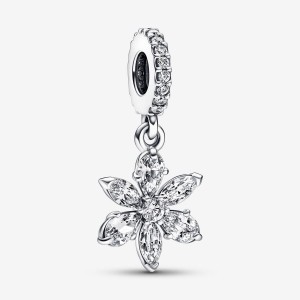 Pandora Sparkling Herbarium Cluster Dangle Charm Argento | 93JCNLXMI