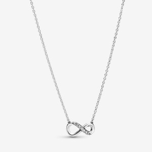 Pandora Sparkling Infinity Collier Necklace Argento | 41EDCXQKR