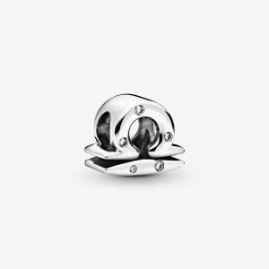 Pandora Sparkling Libra Zodiac Charm Argento | 93KIQTHWD