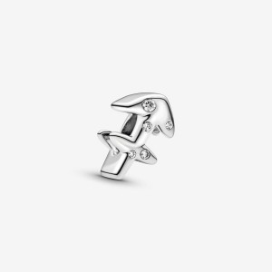 Pandora Sparkling Sagittarius Zodiac Charm Argento | 31HNFTSAP