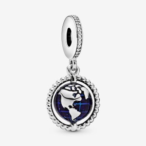 Pandora Spinning Globe Dangle Charm Colorate | 69GPMQTKV