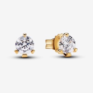 Pandora Stud Earrings 0.50 carat tw 14k Gold Oro | 93HJPXMNR