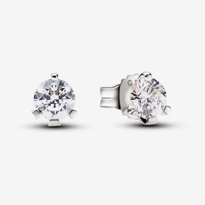 Pandora Stud Earrings 0.50 carat tw 14k White Gold Bianche Oro | 84ZUKYJTH