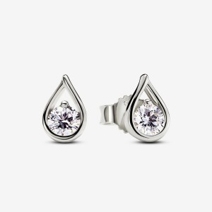 Pandora Stud Earrings 0.50 carat tw 14k White Gold Bianche Oro | 30RIJCQHV