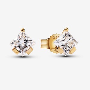 Pandora Stud Earrings 1.00 carat tw 14k Gold Oro | 32GHKCNLR