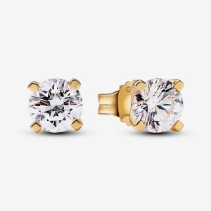 Pandora Stud Earrings 1.00 carat tw 14k Gold Oro | 67ZKMABSL