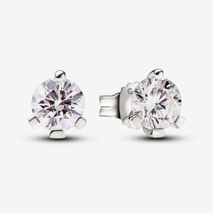 Pandora Stud Earrings 1.00 carat tw 14k White Gold Bianche Oro | 60YOSNVXA