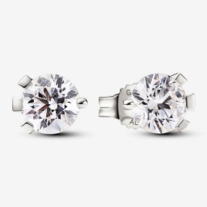 Pandora Stud Earrings 2.00 carat tw 14k White Gold Bianche Oro | 10GJBNEVO