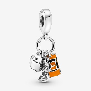 Pandora Symbols of New York City Dangle Charm Argento | 59YZXGIRT