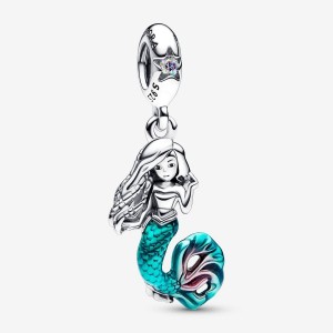 Pandora The Little Mermaid Ariel Dangle Charm Argento | 65GPCZMOS