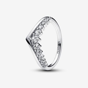 Pandora Timeless Wish Floating Pave Ring Argento | 71XUYSONR