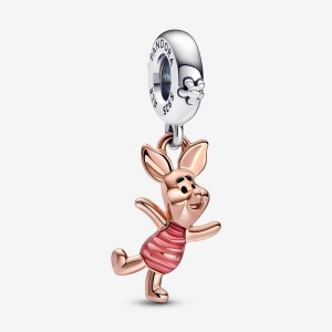 Pandora Winnie the Pooh Piglet Dangle Charm Colorate | 86PDNKWYJ